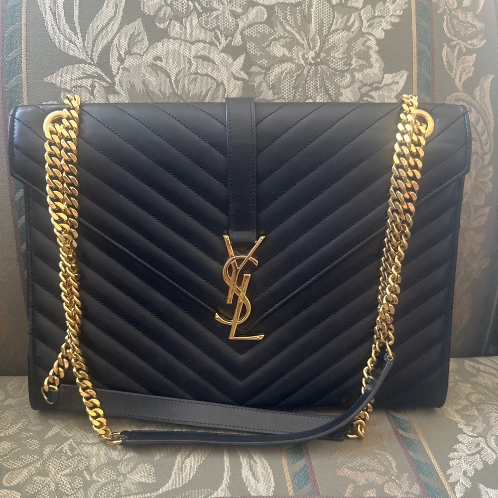 YSL Large Monogram Envelope Shoulder Bag $3200